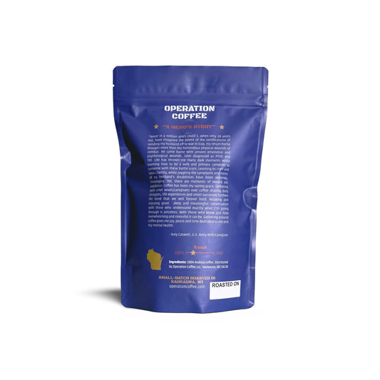 Operation Coffee The Caregiver Medium Roast 
Veteran Owned Wisconsin Coffee Roaster