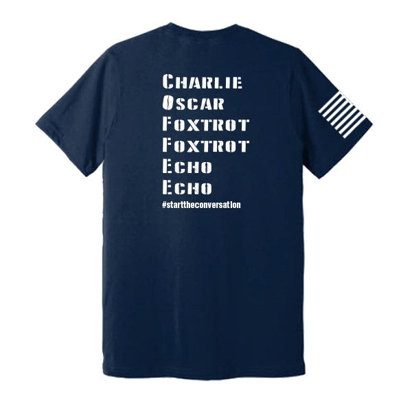 Start the Conversation Navy Blue T-Shirt